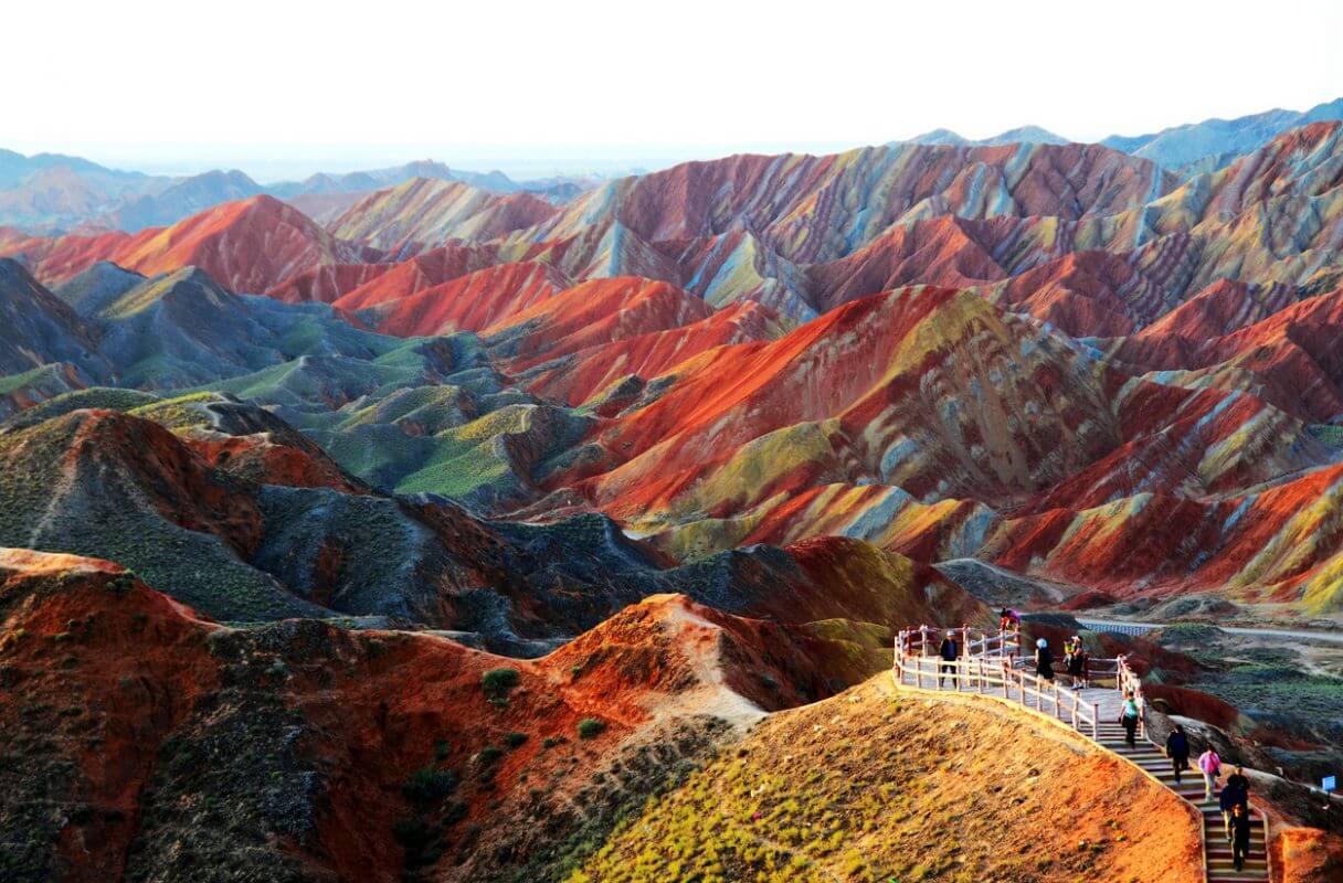 Rainbow Mountains in Zhangye