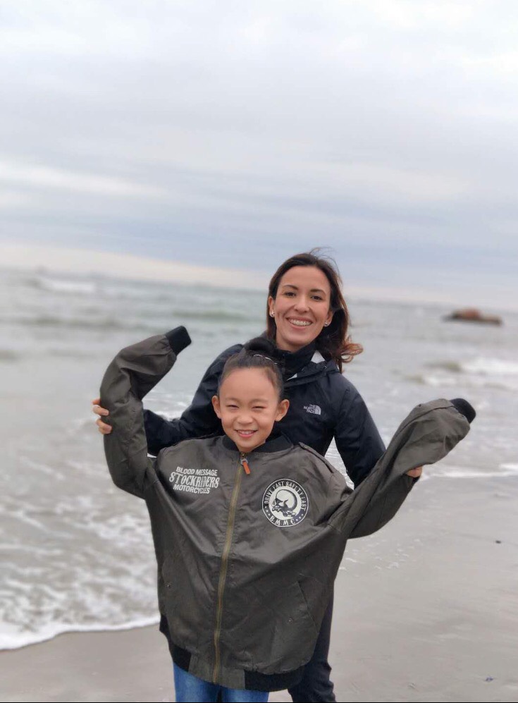 Nadia and her homestay sister in Chengde