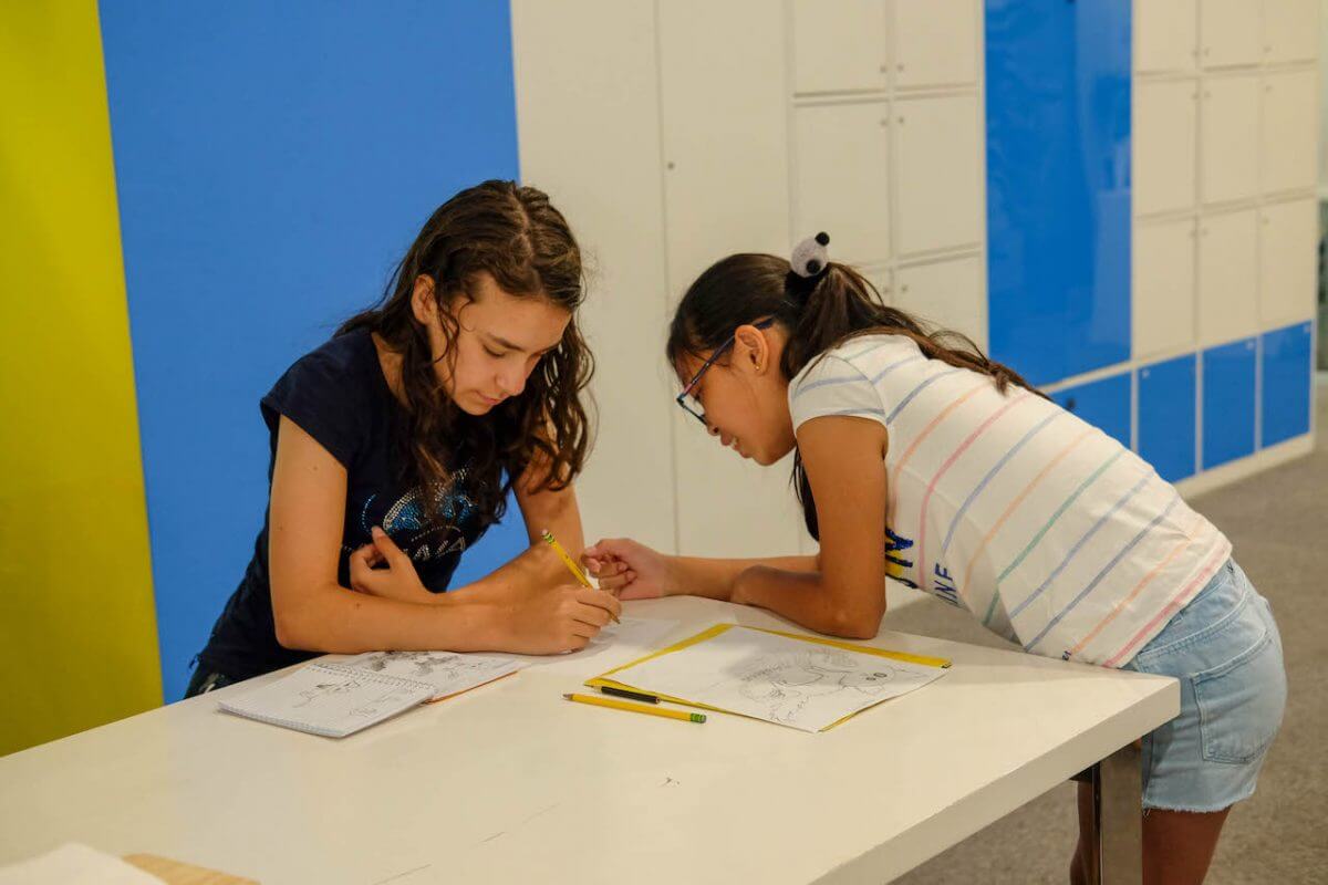 Students in Common room