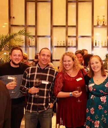 Group of four people at an Internations event in Shanghai