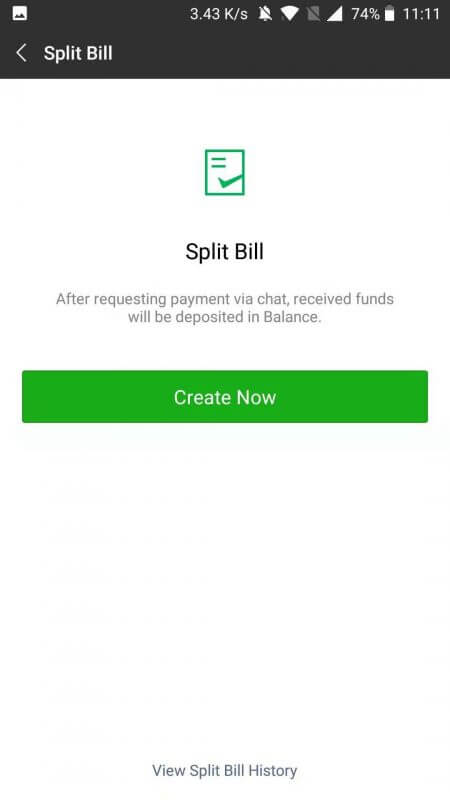 Split that Bill with WeChat