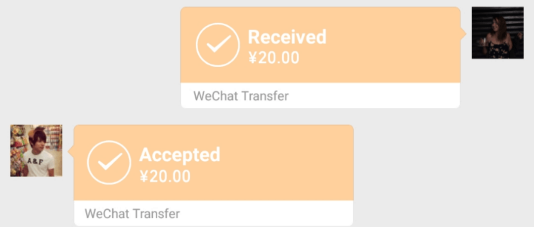 WhatsApp vs WeChat: Money transfer